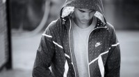 Rafa Nadal in the Nike Tech Hyperfuse Windrunner